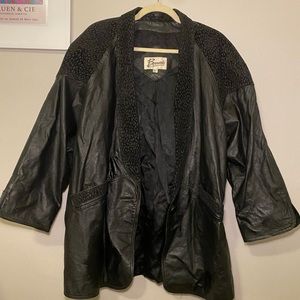 Vintage Berman’s Leather Coat